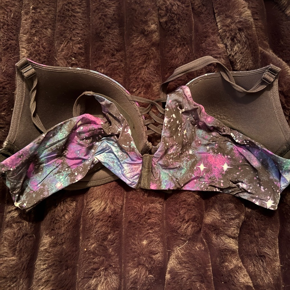 Stellar Galaxy Print Women's Bra - Picture 4 of 5